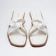 Crystal Vegan Flats - White