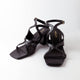 Twisted Block Heels - Black