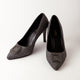 Vegan Glitter Stilettos - Black