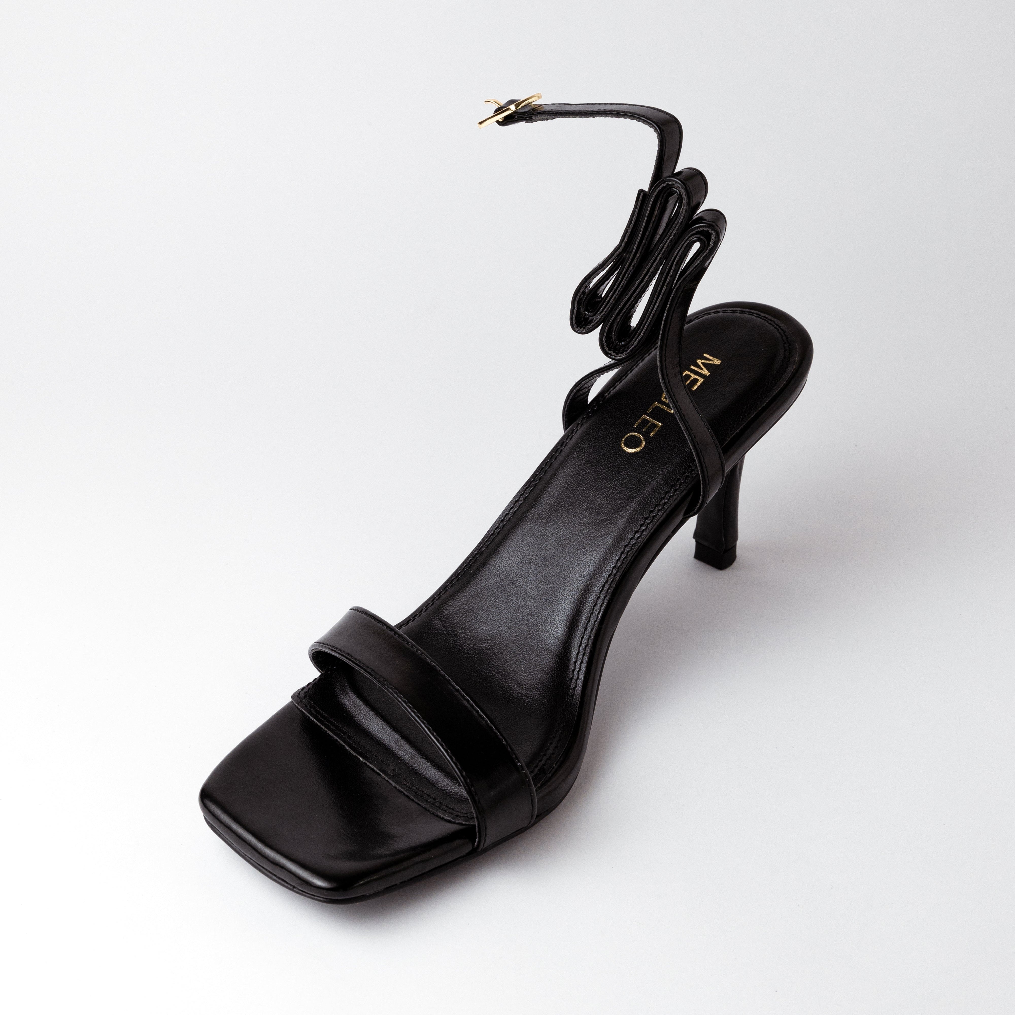 Image of Ankle Strap Black Heels