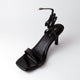 Ankle Strap Black Heels