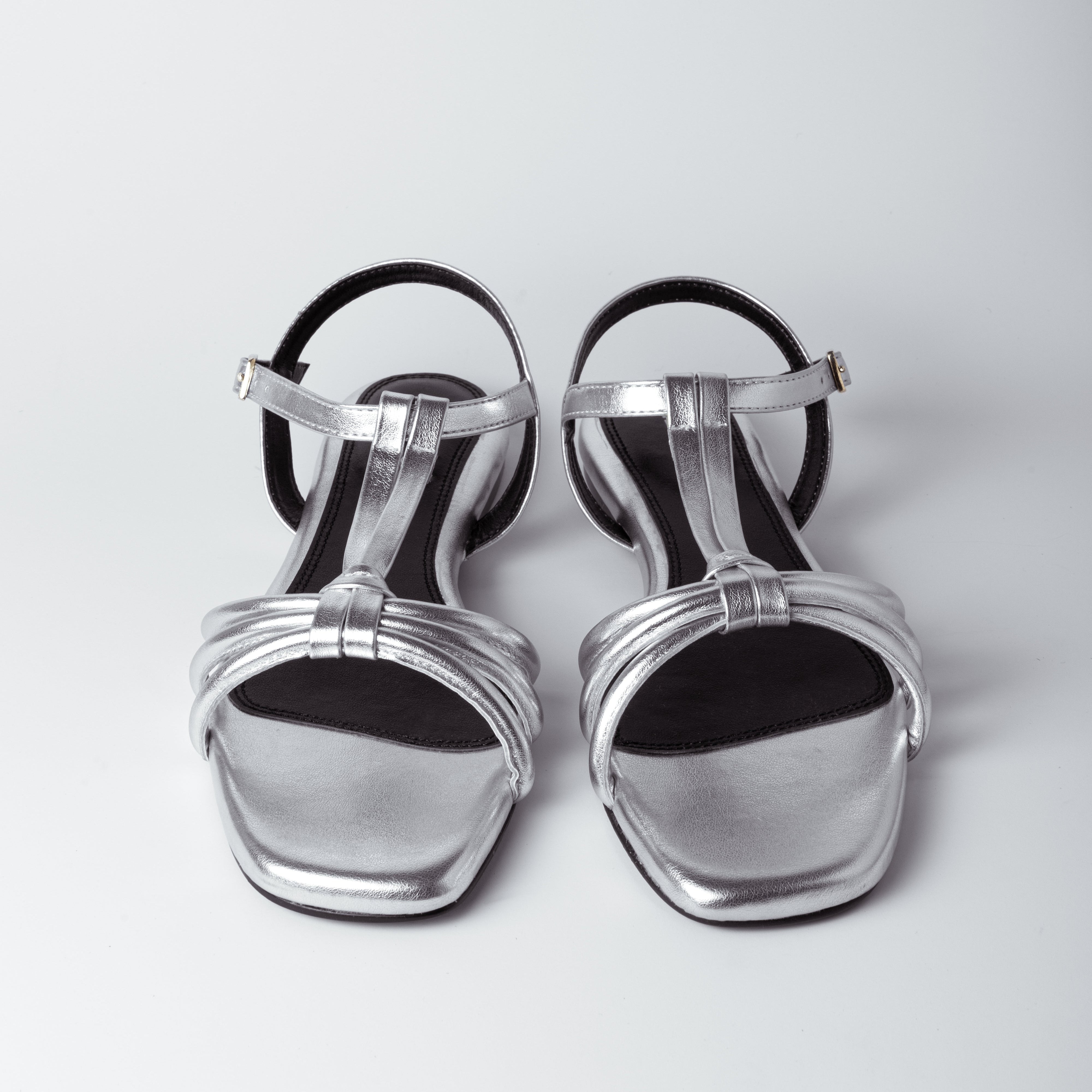 Image of Luna Loop Silver Vegan Sandals